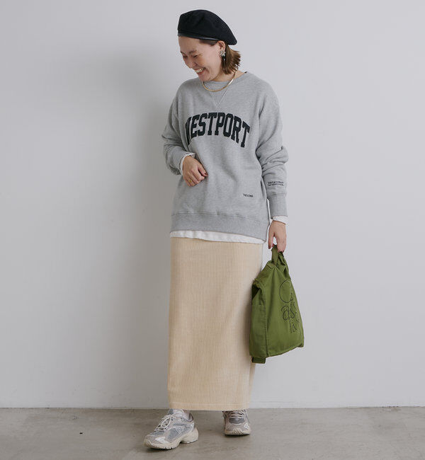  「【低身長・高身長対応】ストレッチコールスカート」|スカート|