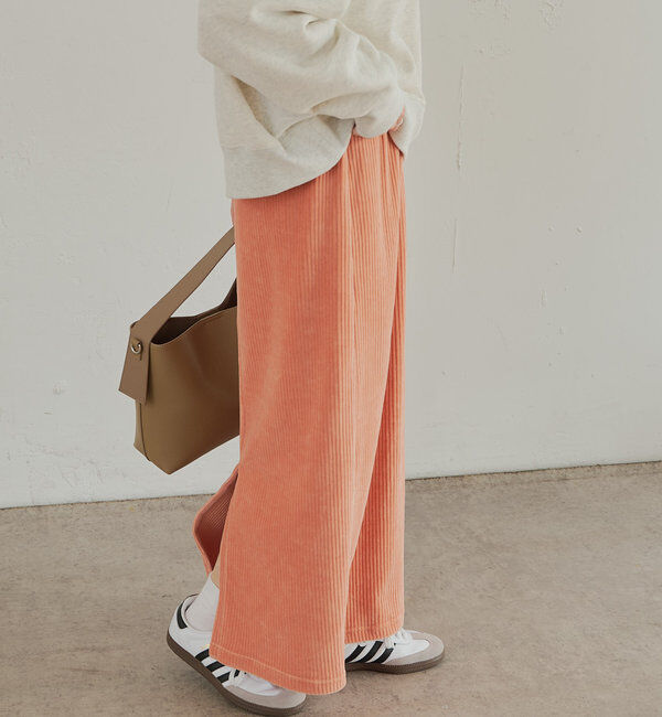  「【低身長・高身長対応】ストレッチコールスカート」|スカート|