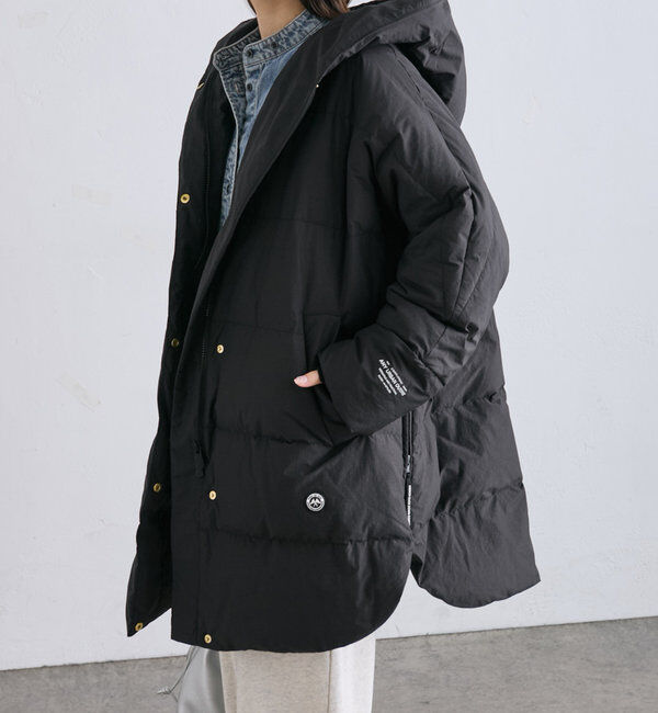  「【軽くて暖かいが叶う♪】フレンチダックダウンフードコート」|ダウン|