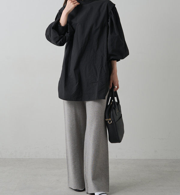  「衿フリルシャーリングブラウス」|シャツ・ブラウス|