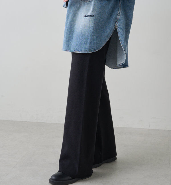  「ミラノリブニットフレアパンツ」|その他|