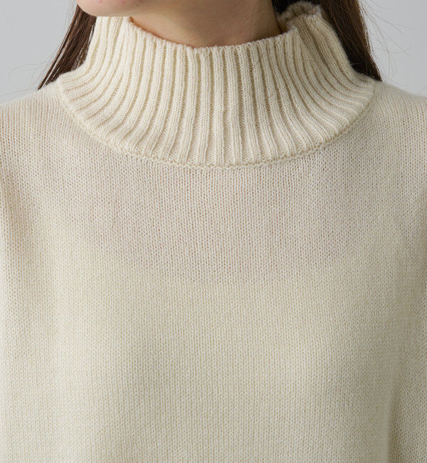  「【手洗いOK】ハンドウォッシャブルハイネックニット」|ニット・セーター|
