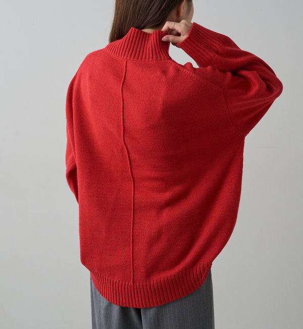  「【手洗いOK】ハンドウォッシャブルハイネックニット」|ニット・セーター|