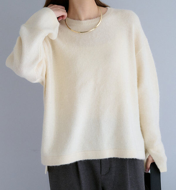  「【Du noir】FOX混袖口スリットニット」|ニット・セーター|