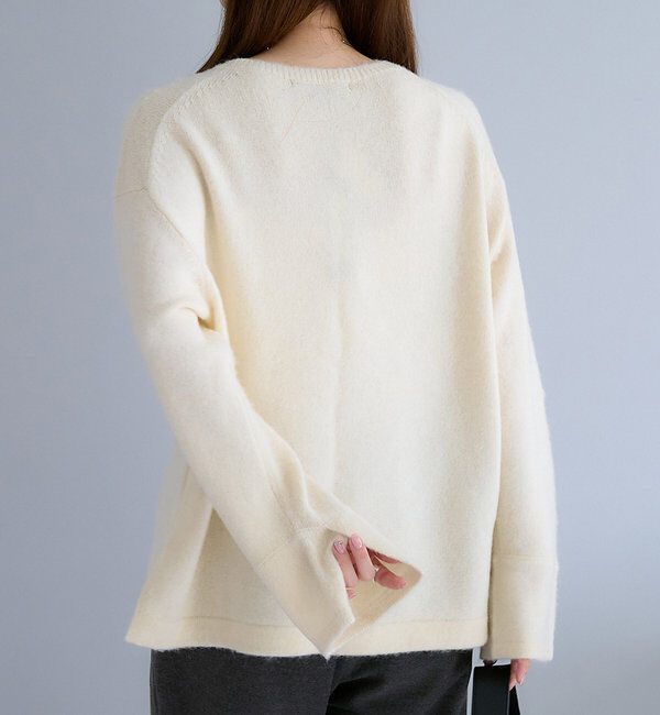  「【Du noir】FOX混袖口スリットニット」|ニット・セーター|