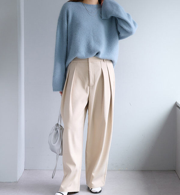  「【Du noir】FOX混袖口スリットニット」|ニット・セーター|