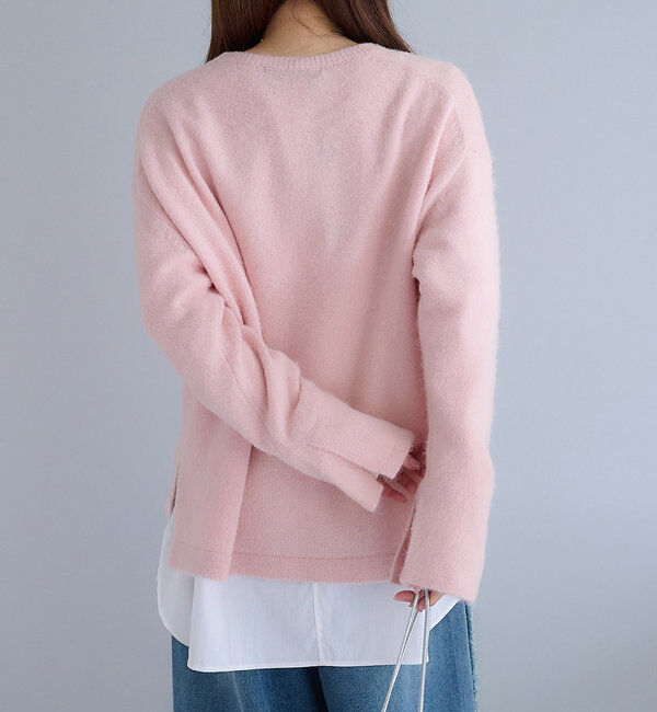  「【Du noir】FOX混袖口スリットニット」|ニット・セーター|