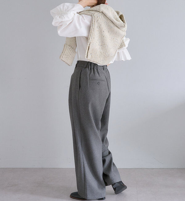  「ツータック起毛スラックスパンツ」|その他|