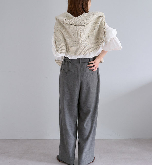  「ツータック起毛スラックスパンツ」|その他|