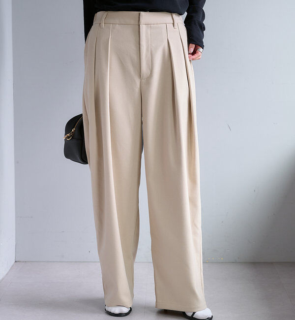  「ツータック起毛スラックスパンツ」|その他|