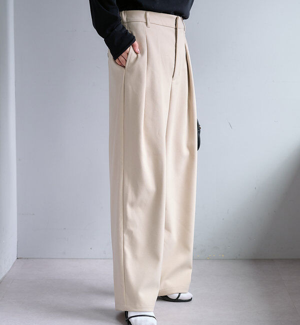  「ツータック起毛スラックスパンツ」|その他|