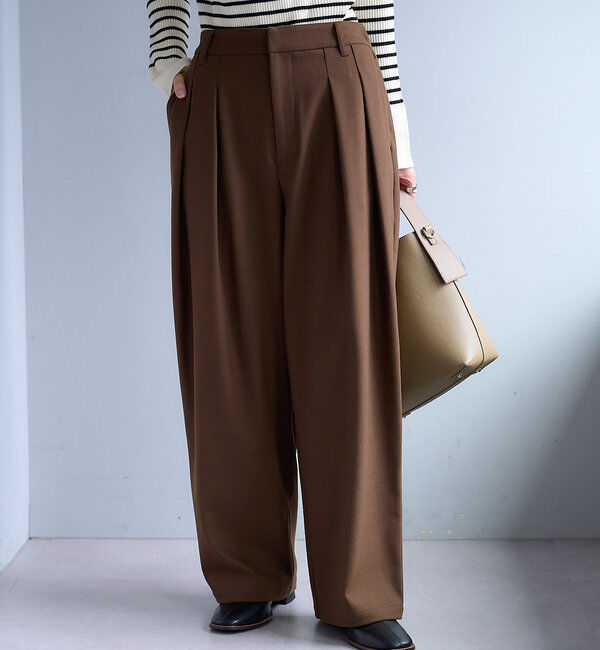  「ツータック起毛スラックスパンツ」|その他|