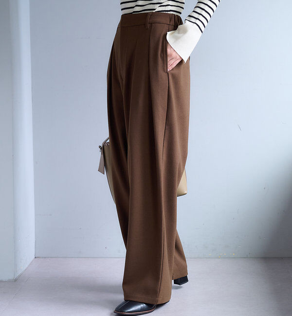  「ツータック起毛スラックスパンツ」|その他|