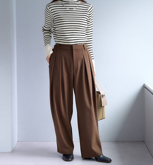  「ツータック起毛スラックスパンツ」|その他|