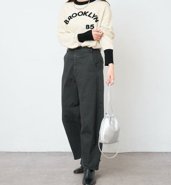  「インターシャロゴニットプルオーバー」|ニット・セーター|