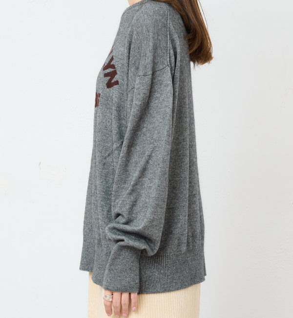  「インターシャロゴニットプルオーバー」|ニット・セーター|