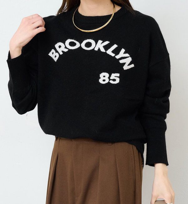  「インターシャロゴニットプルオーバー」|ニット・セーター|