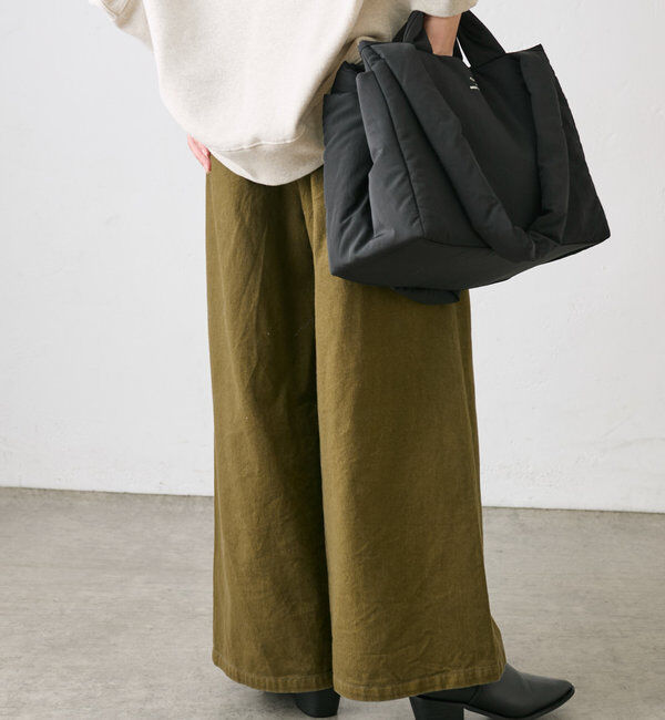  「カツラギ起毛ワンタックワイドパンツ」|その他|