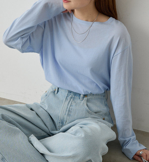  「【リバイバル】コットンシアークルーネックカットソー」|Tシャツ・カットソー|