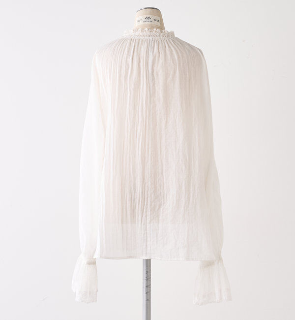  「襟袖レースプチハイネックブラウス」|プルオーバー|