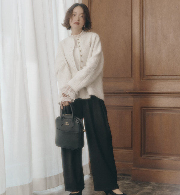  「襟袖レースプチハイネックブラウス」|プルオーバー|