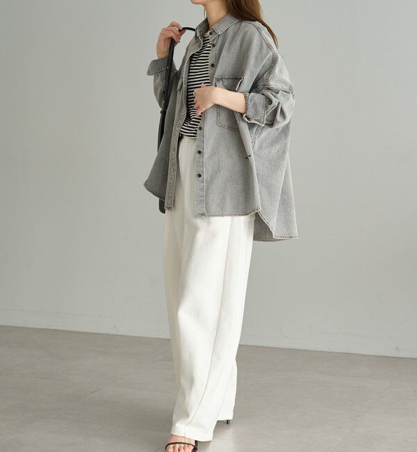  「ヴィンテージライクデニムシャツ」|シャツ・ブラウス|