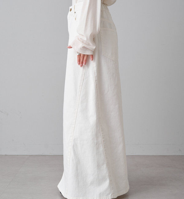  「綿レーヨンデニムスカート」|スカート|