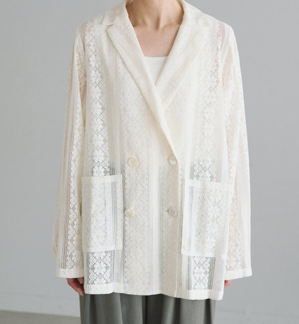  「ヴィンテージライクレースジャケット」|テーラードジャケット|