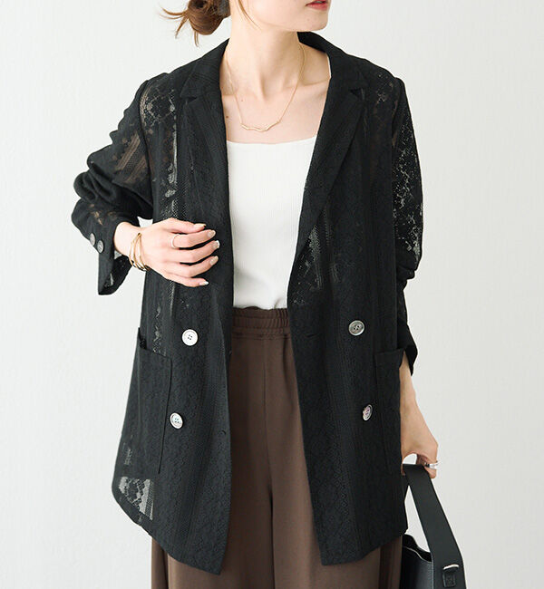 「ヴィンテージライクレースジャケット」|テーラードジャケット|