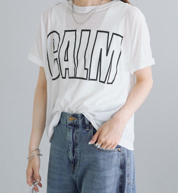  「コットンナイロンシアーロゴTシャツ」|Tシャツ・カットソー|