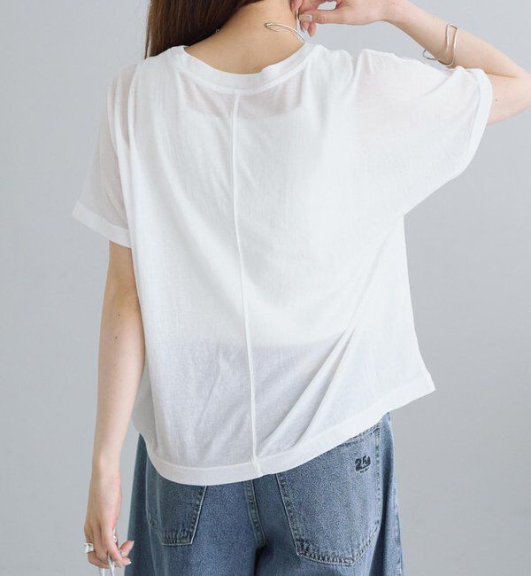  「コットンナイロンシアーロゴTシャツ」|Tシャツ・カットソー|