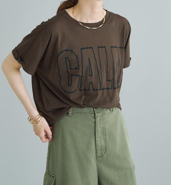  「コットンナイロンシアーロゴTシャツ」|Tシャツ・カットソー|