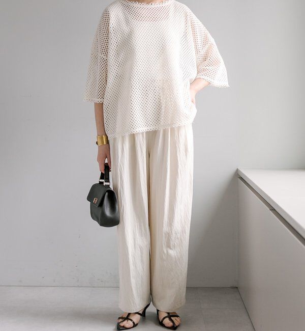  「【リバイバル】ハーフスリーブメッシュプルオーバー」|プルオーバー|