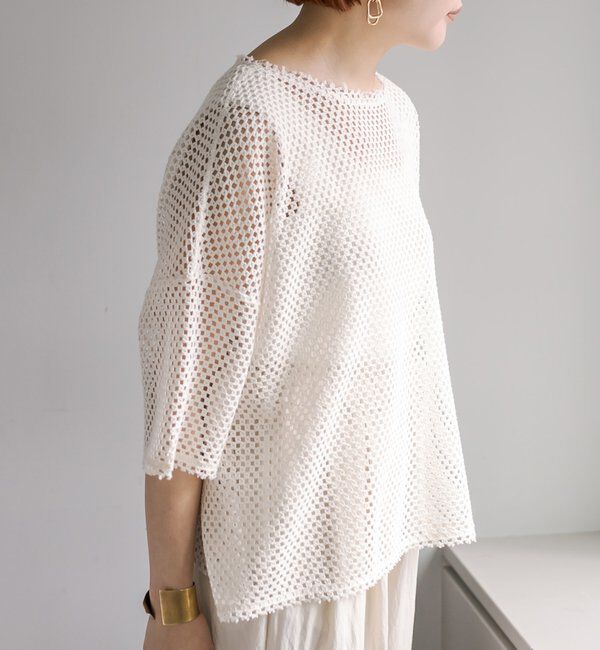  「【リバイバル】ハーフスリーブメッシュプルオーバー」|プルオーバー|