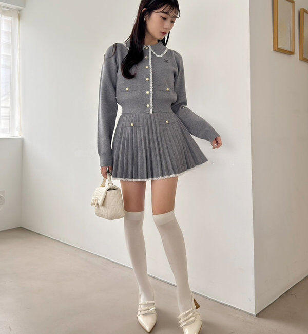  「ロゴ入りニットセットアップ」|ワンピース|