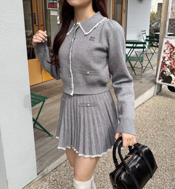  「ロゴ入りニットセットアップ」|ワンピース|