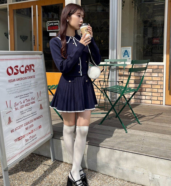  「ロゴ入りニットセットアップ」|ワンピース|