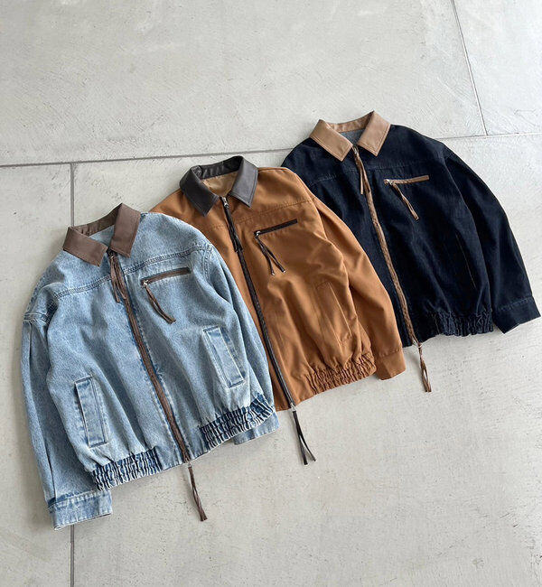  「セットアップ対応/パイピングジャケット」|ダウンベスト・ベスト|