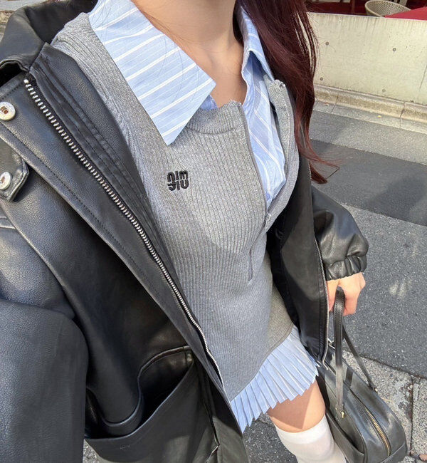  「Nono企画/ドッキングプリーツワンピ」|ワンピース|