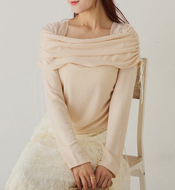  「オフショルトップス」|プルオーバー|