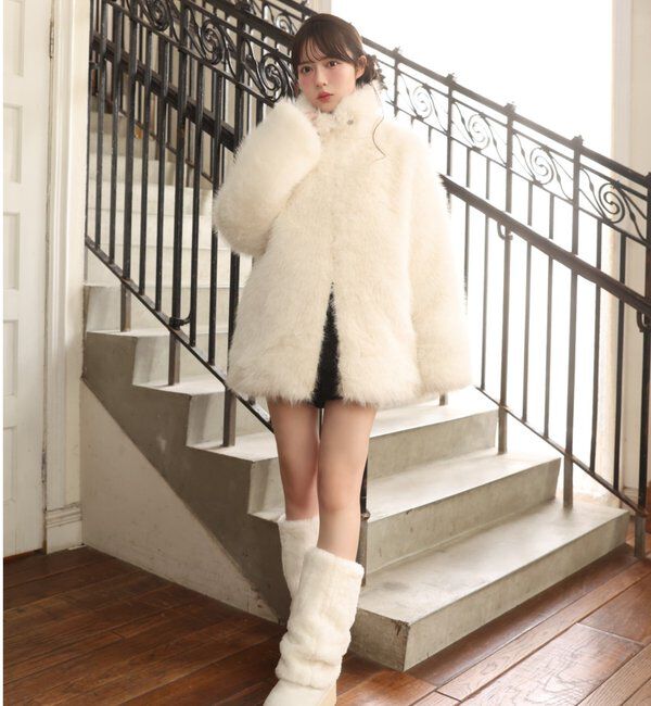 ミドルフェイクファージャケット｜ルミネのファッション通販アイルミネ