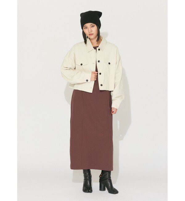 MIDIUMISOLID「MIDIUMISOLID for Ladies ウエストシェイプコクーンワンピース」|ワンピース|