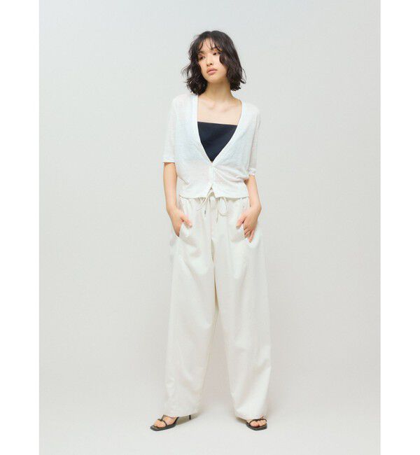 MIDIUMISOLID「MIDIUMISOLID for Ladies リラックスイージーパンツ」|その他|アイボリー