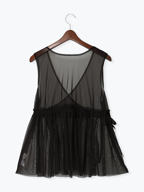 Te chichi「チュールマルチギャザーチュニックベスト」|シャツ・ブラウス|