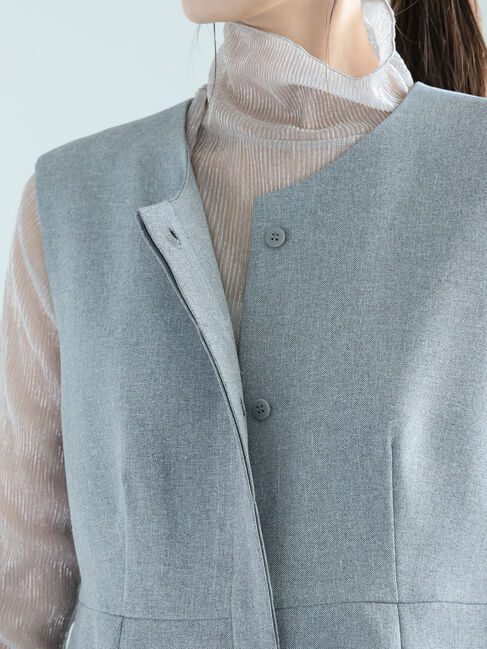 Te chichi「ファブリックアソートペプラムジレ」|ダウンベスト・ベスト|