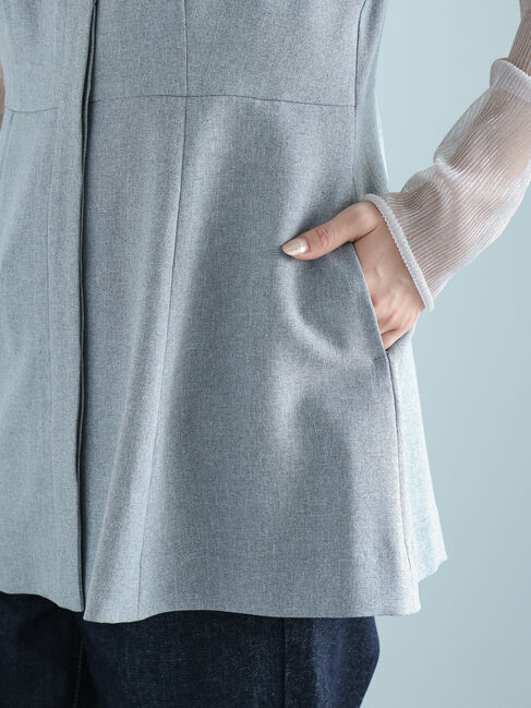 Te chichi「ファブリックアソートペプラムジレ」|ダウンベスト・ベスト|