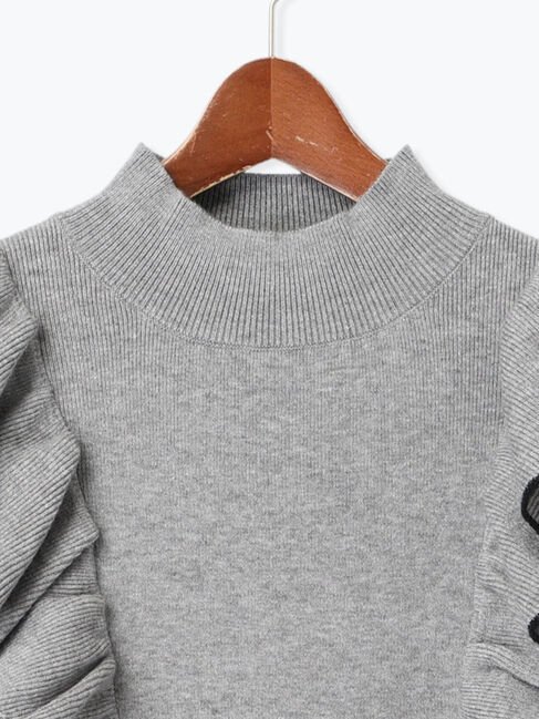 Te chichi「バーティカルラッフルフリルニット」|ニット・セーター|