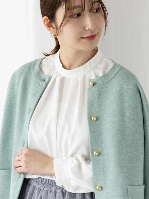 Te chichi TERRASSE「フロントタックブラウス」|シャツ・ブラウス|