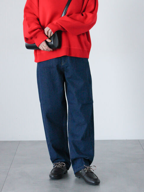 Lugnoncure「デニムストレートパンツ《2025spring catalog item》」|その他|ネイビー