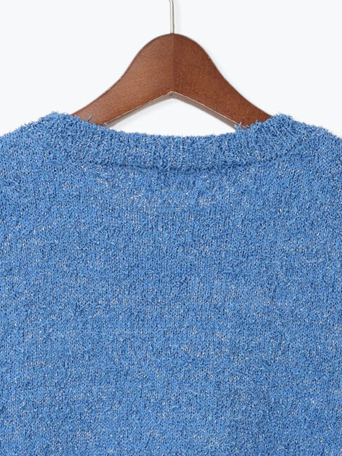 Te chichi TERRASSE「ラメヒゲヤーンハーフスリーブニット」|ニット・セーター|